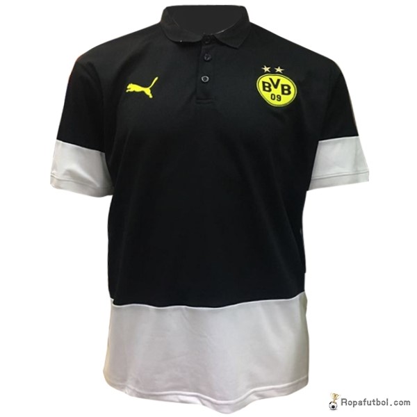 Polo Borussia Dortmund 2017/18 Negro Blanco